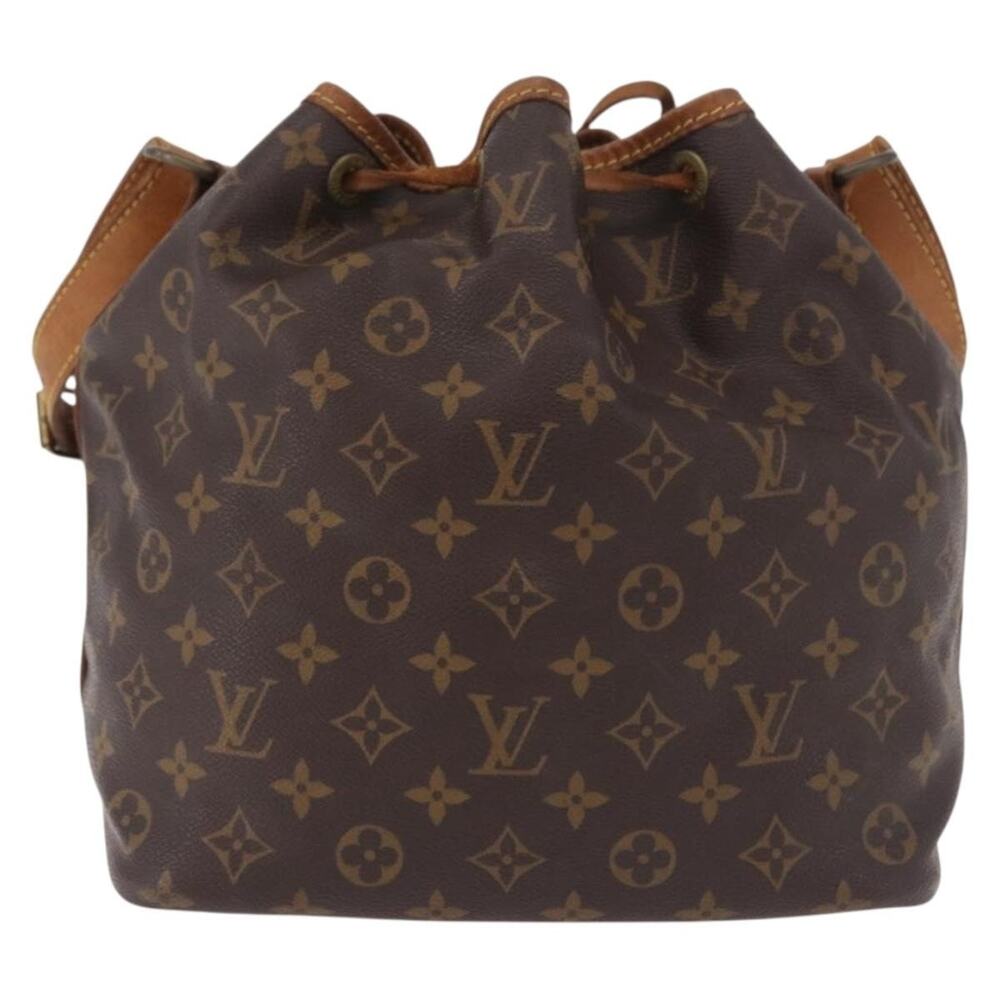 Louis Vuitton Monogram Petit Noe Bucket Bag Brown